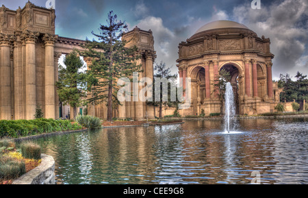 Palast der schönen Künste-Theater, San Francisco, Usa. bereinigte Computerbild im griechisch/römischen Stil erbaut Stockfoto