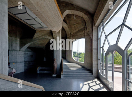 Dornach, Goetheanum, Sitz der Allgemeinen Anthroposophischen Gesellschaft, Baubeginn 1925 Haupttreppenhaus Terrassenebene Stockfoto