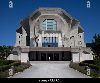 Dornach, Goetheanum, Sitz der Allgemeinen Anthroposophischen Gesellschaft, Baubeginn 1925, Ansicht von Westen Stockfoto