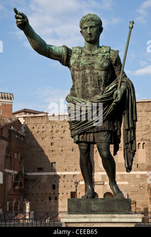 Rom, Trajanssäule Stockfoto