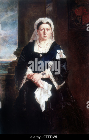 Königin Victoria (1819-1901) Königin von Großbritannien aus dem Jahr 1837, Kaiserin von Indien aus dem Jahr 1876, im Jahre 1838 gekrönt Stockfoto
