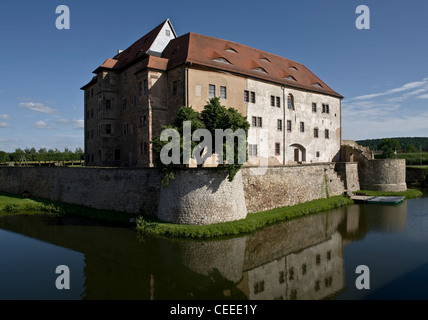 Heldrungen, Wasserschloß Stockfoto