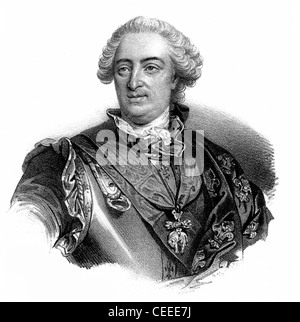 König Louis XV von Frankreich aus dem Jahr 1715 Stockfoto