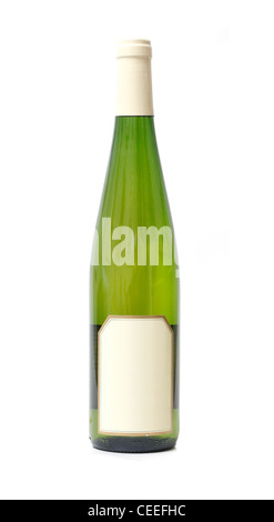 Flasche Weißwein Stockfoto