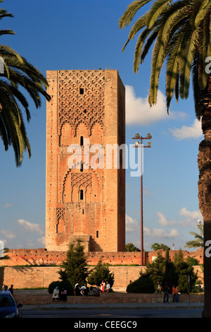 Marokko, Rabat, Hassan-Turm Stockfoto