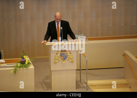 Ministerpräsident von Schweden. Fredrik Reinfeldt. Statsminister Stockfoto