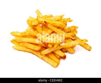 Pommes frites, chips Stockfoto