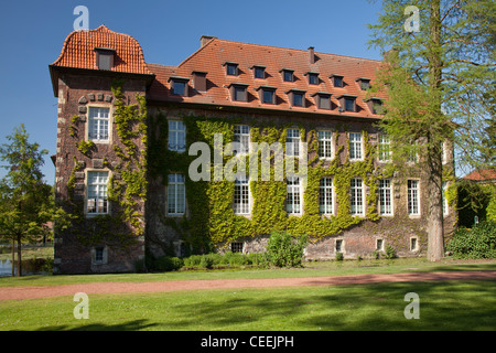 Sportschloss, Wasserschloss, Velen, Münsterland, Nordrhein-Westfalen, Deutschland, Europa Stockfoto