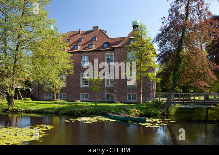 Sportschloss, Wasserschloss, Velen, Münsterland, Nordrhein-Westfalen, Deutschland, Europa Stockfoto