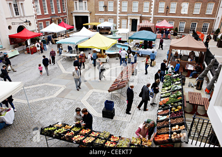 Richmond Bauernmarkt Blick Stockfoto