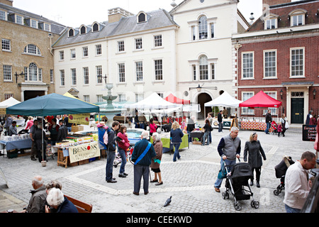 Richmond Bauernmarkt Blick Stockfoto