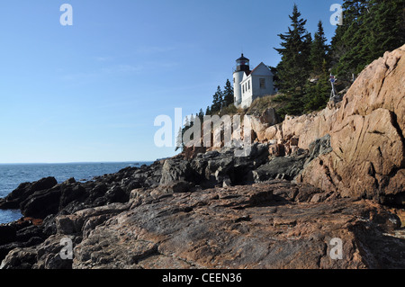 Bass Harbor Head Light, Acadia-Nationalpark, Mount Desert Island, Maine, USA Stockfoto