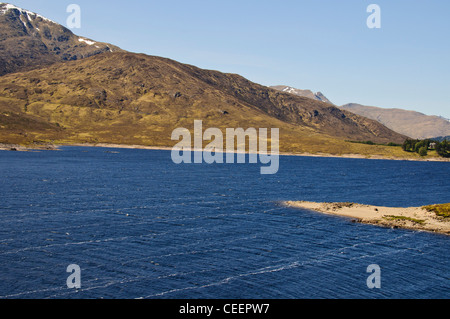 Loch Loyne ab A8, Naherholungsgebiet, Angeln, Radfahren, Walken, Wandern, Camping, Backpacking, Schottisches Hochland, Schottland Stockfoto