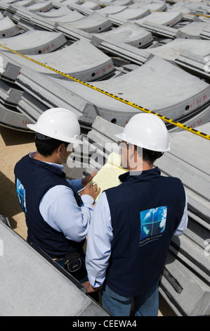 Wachpersonal bei der Arbeit in Bogota, Kolumbien Stockfoto