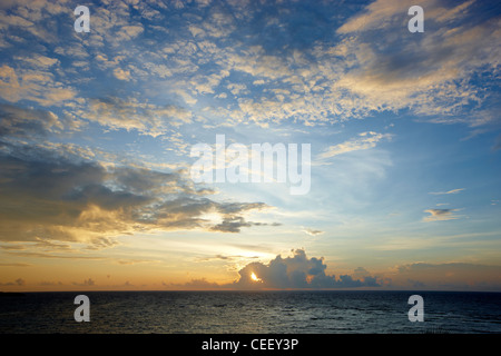 Sunrise Mustique Stockfoto