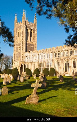Der Holy Trinity Church in lange Melford, Suffolk, England, Großbritannien, Uk Stockfoto