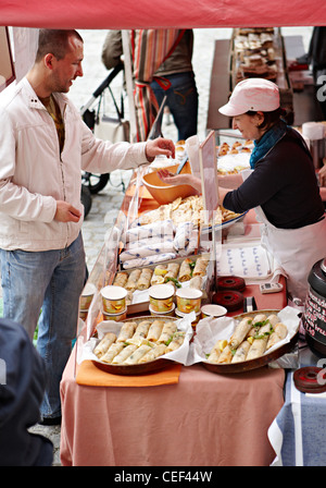 Garküche Richmond Bauernmarkt Stockfoto