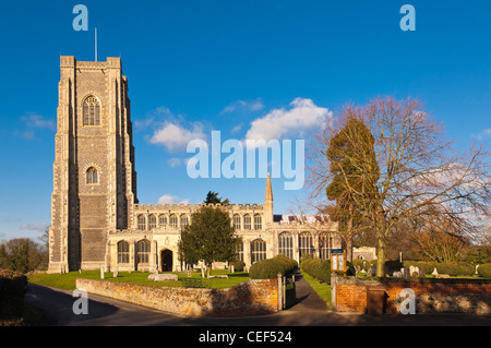 Die Pfarrkirche St. Peter und Paul in Lavenham, Suffolk, England, Großbritannien, Uk Stockfoto