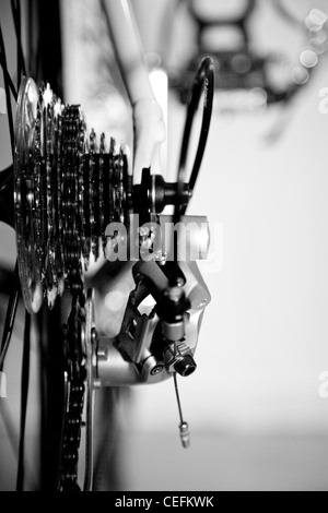 Racing Bike Fahrrad Schaltwerk Kettenräder Zahnräder Stockfoto