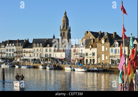 Der Hafen von Le Croisic, Loire-Atlantique, Region Pays-de-la-Loire, Frankreich Stockfoto