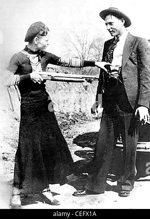 Bonnie und Clyde Stockfoto