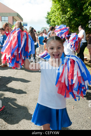 Independence Day Parade Costa Rica Central Valley Stockfoto