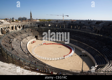 Nimes Arena, Roman Arena im Zentrum von Nimes, Frankreich Stockfoto