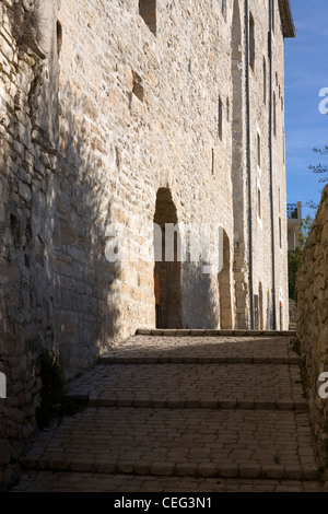 Stein-Straßen von Vezenobres, Gard, Frankreich Stockfoto