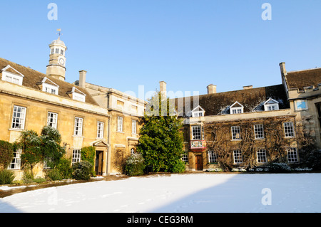 Christs College in Winter, Cambridge, England, UK Stockfoto