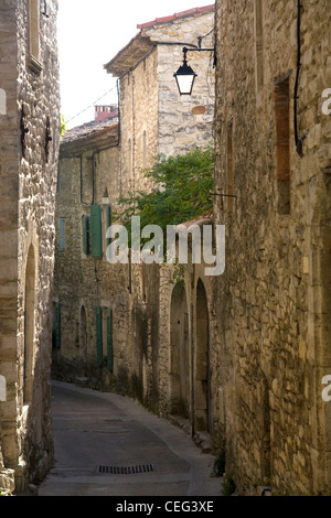 Stein-Straßen von Vezenobres, Gard, Frankreich Stockfoto