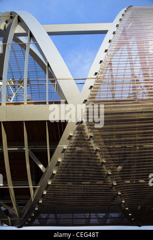 Detail der Perrault Brücke in Madrid in der Nähe Stockfoto