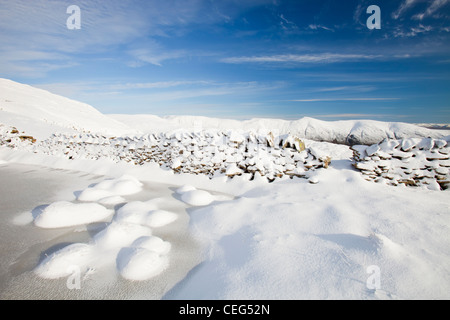 Roten Geröllhalden im Lake District, Großbritannien. Stockfoto