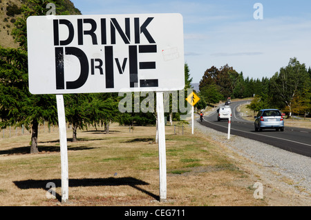 Ein Schild Spruch nicht trinken und fahren Stockfoto