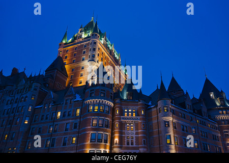 Fairmont Le Chateau Frontenac, Quebec Stadt (UNESCO Weltkulturerbe), Kanada Stockfoto