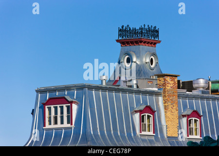Farbenfrohe Gebäude, Quebec City, Kanada Stockfoto
