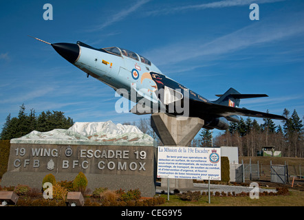 19 Wing Comox Torwächter, CF-101 Voodoo, einem Hawk von 409 Sqn. Vancouver Island Kanada. SCO 7984. Stockfoto