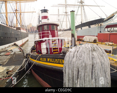 Peking-Schiff am South Street Seaport Museum Stockfoto