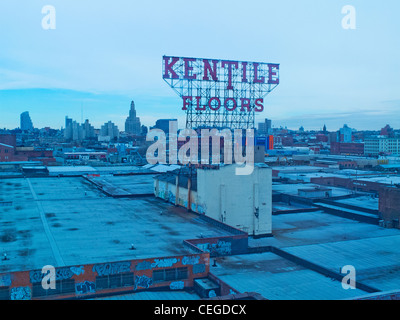 Kentile Böden Zeichen Stockfoto