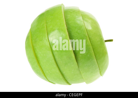 In Scheiben geschnittenen Apfel Stockfoto