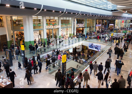 Westfield Stratford City Einkaufszentrum - Stratford - London Stockfoto