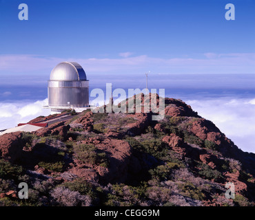 Internationalen Astrophysical Observatory auf Roque de Los Muchachos, La Palma, Kanarische Inseln. Stockfoto