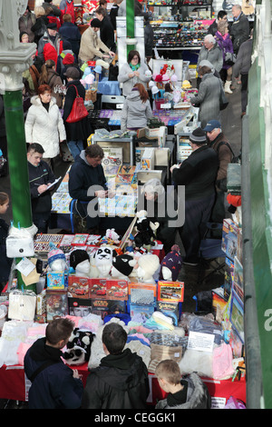 Flohmarkt in Tynemouth Railway Station Nord-Ost England UK Stockfoto