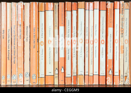 Vintage Taschenbuch Romane veröffentlicht durch Penguin Books - Ende 1940er bis 1960er Stockfoto