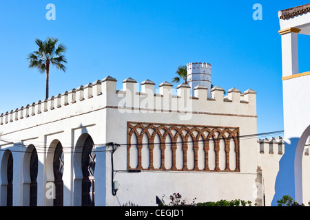Architektur in Tarifa, Costa De La Luz, Cádiz, Andalusien, Spanien. Stockfoto