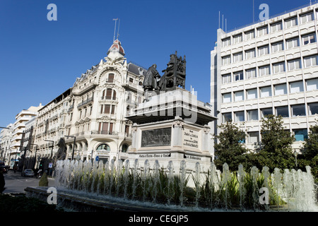 Denkmal für Ferdinand und Isabella, Plaza Isabel la Catolica, Granada, Provinz Granada, Andalusien, Spanien Stockfoto