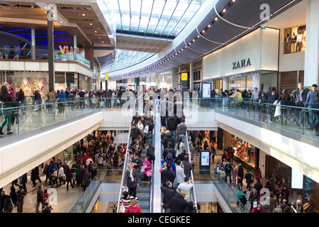 Westfield Stratford City Einkaufszentrum - Stratford - London Stockfoto