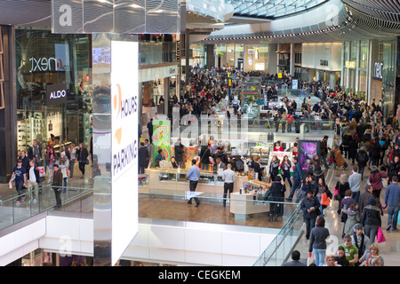 Westfield Stratford City Einkaufszentrum - Stratford - London Stockfoto