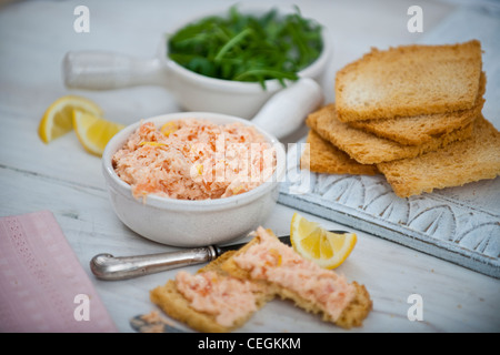 Zurück zur Schule Alphabet Spaghetti auf Toast Stockfoto