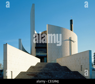 Spanien. Katalonien. Barcelona. Saint Abraham Kirche von Jospeh Benedito gebaut. Im Juni 1992 eingeweiht. Stockfoto