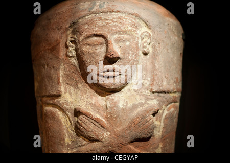Ägyptische gemalt Mumie Särge, Cartonnage. Beerdigung-Masken. Mummys Stockfoto